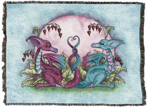 Loving Dragons Tapestry Blanket