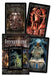 Necronomicon Tarot by Donald Tyson with artwork by Anne Stokes, showing three of the Lovecraft themed card and the box art