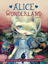 Alice: The Wonderland Oracle by Lucy Cavendish, Artwork by Jasmine Becket-Griffith showing Alice in Wondelrand upon the box art