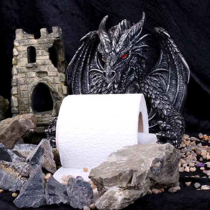 Obsidian Dragon Toilet Roll Holder