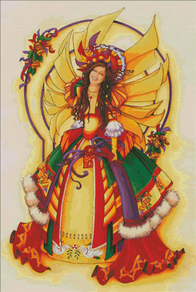 Christmas Faery Cross Stitch Pattern by Teri Rosario