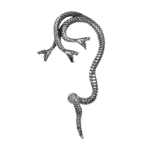 Three headed snake ear wrap earring