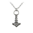 Thor Hammer necklace with Norse runes