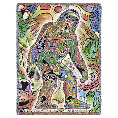 Sasquatch Animal Spirits Tapestry Blanket