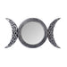 Triple moon mirror with Celtic knot accents