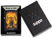 Harbinger of Fire Zippo shown with box