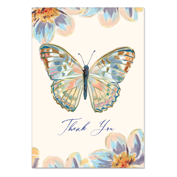 Florette Butterfly Thank You Notecards