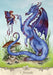 Card example "1. Attitude" with blue-purple dragon and a matching redhaired indigo fairy