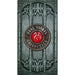 Back of the cards example - a gothic wall design Anne Stokes logo at the center