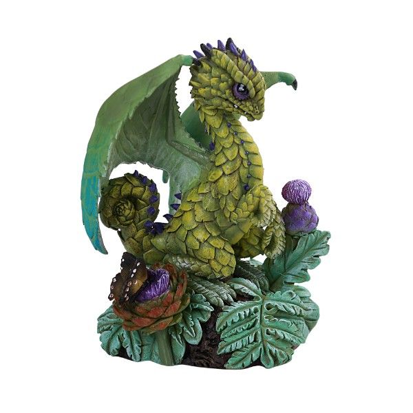 Stanley Morrison Fantasy-Skulptur – Bunte Obst-Gemüse-Drachenfigur, 12,7 Cm, Handbemalt, Aus Harz