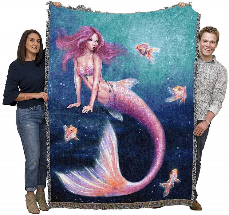 Aurelia Mermaid Tapestry Blanket