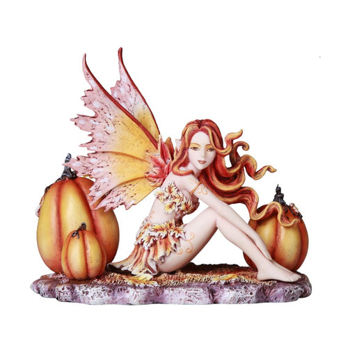 Autumn Pumpkin Fairy Figurine