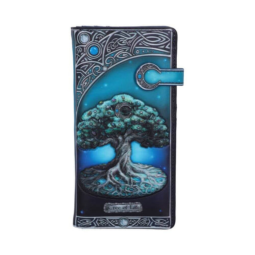 Tree of Life purse with moon and Celtic knot accents.
