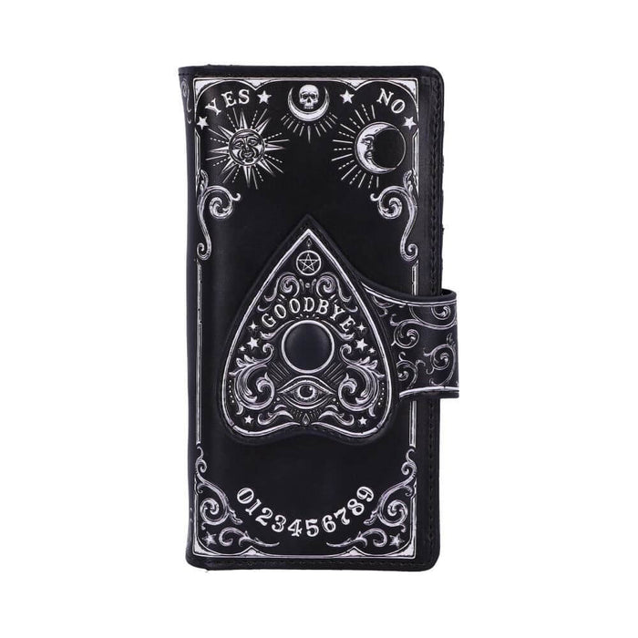 Spirit board ouija wallet with planchette at the center