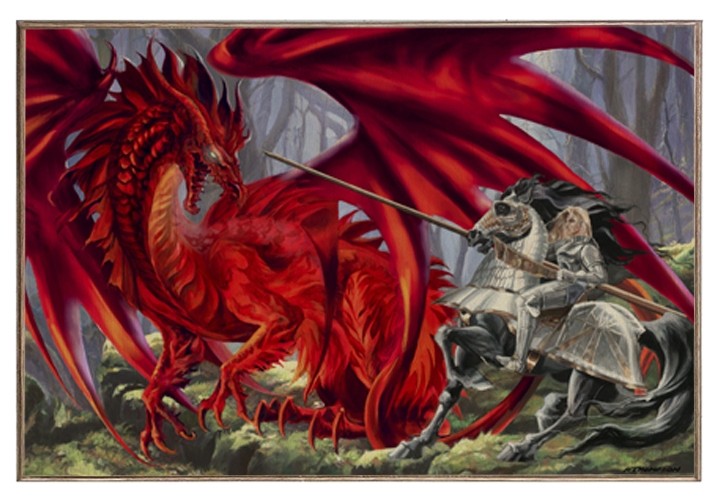 Bloodlust Dragon 12x18 Metal Sign or Wood Wall Art