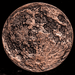 Copper blood moon coin, one side