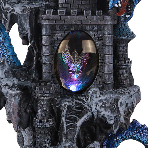Blue Castle Guardian Dragon Figurine