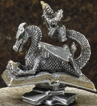 Dragon Figures, Fantasy, Sculptures, Office Decor, popular Gift for Him, Pewter Gray, Handmade, Lead and Nickel Free, Graduation Gift