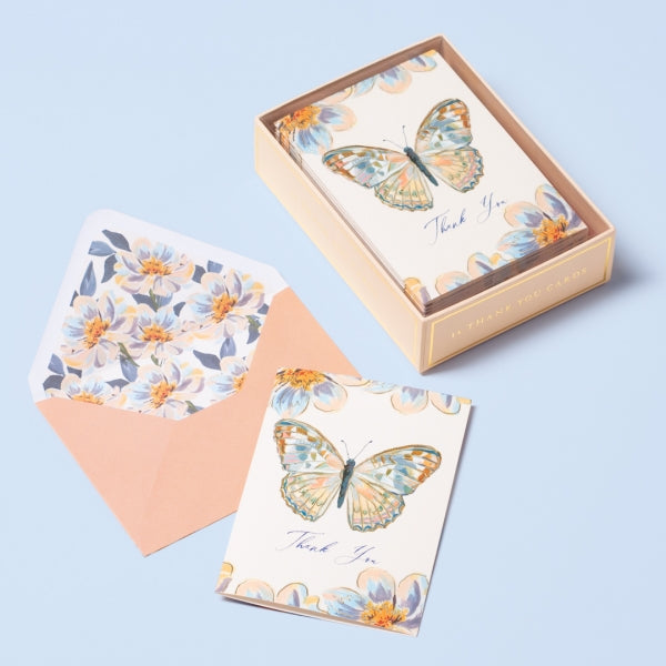 Florette Butterfly Thank You Notecards