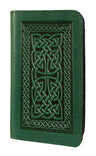 Celtic Braid Leather Check Book Cover