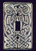 celitic single switch plate made from pewter with celtic heart patern