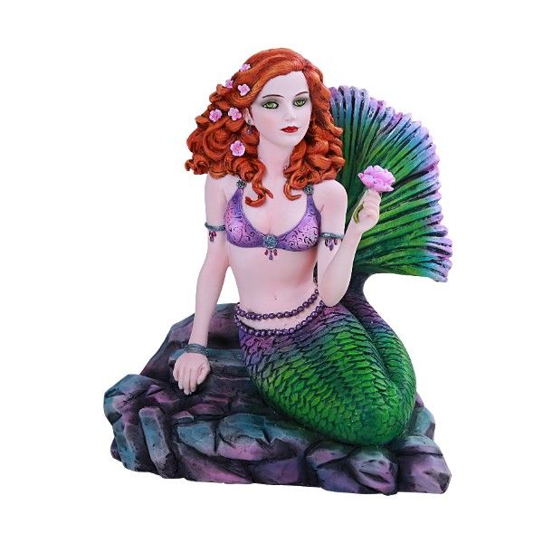 Celtic Stone Mermaid Figurine