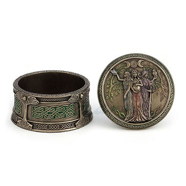 Celtic Triple Goddess Trinket Box