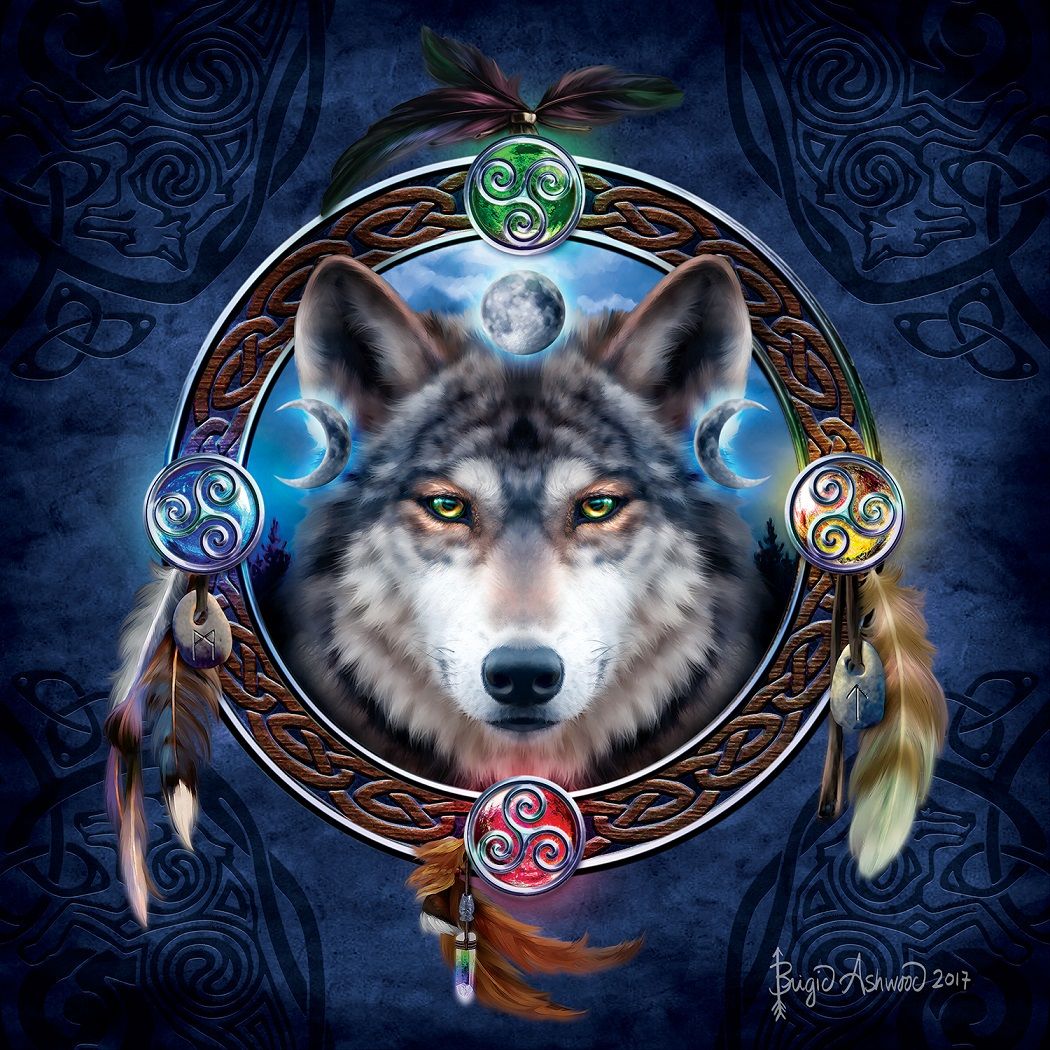 Celtic Wolf Guide Jigsaw Puzzle (1000 pcs)