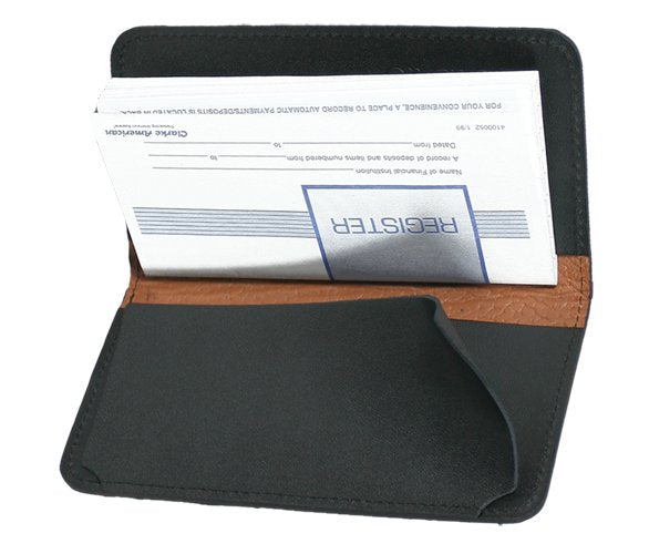 World Tree Leather Checkbook Cover