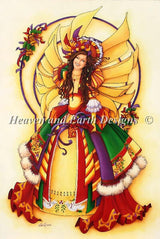 Christmas Faery artwork by Teri Rosario with a festive fairy