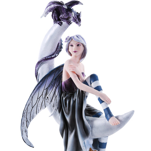 Moon Fairy with Dragon Figurine: Faery Gifts & Collectibles