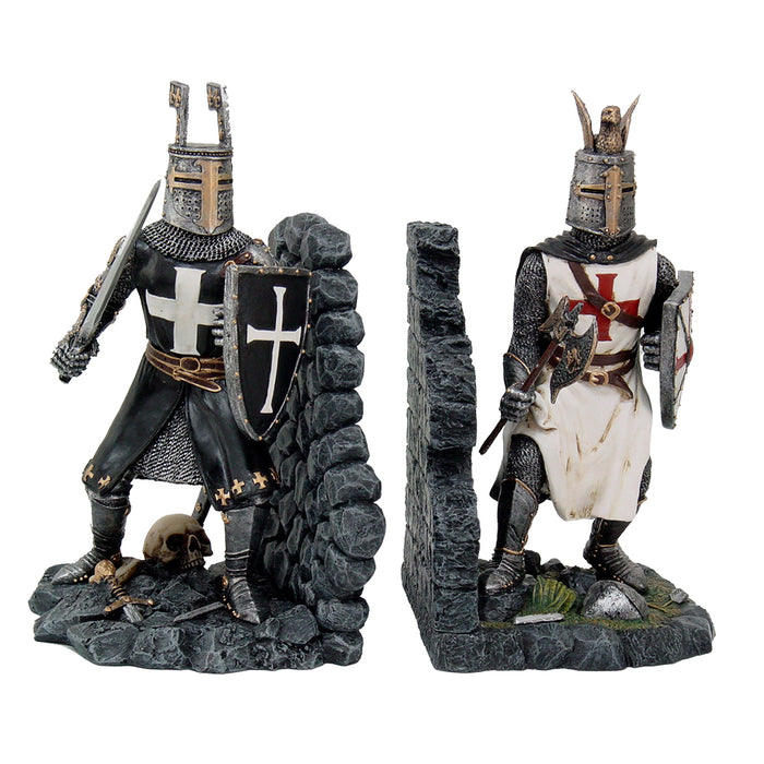 Crusader Knights Bookend Set