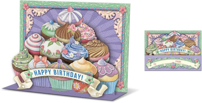 Cupcake Pop-Up Birthday Card