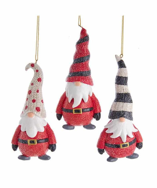 Long Hat Gnomes Ornament Trio