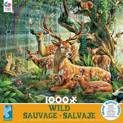 Deer Family Jigsaw Puzzle (1000 Pieces)