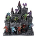 Set with dark faux-stone castle and 12 dragons in assorted colors and poses