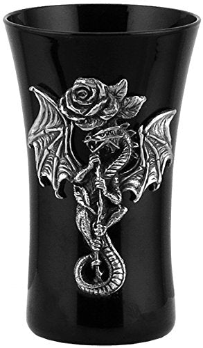 Dragon with Rose Shot Glass