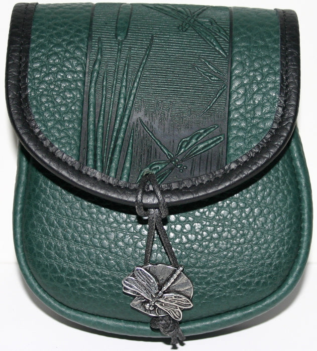 Dragonfly Leather Belt Pouch (Small)