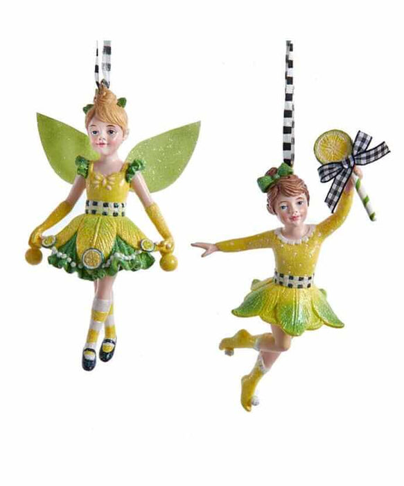 Lemonade Fairies Ornament Pair