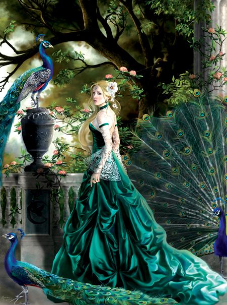 Emerald Hawthorne Peacock Puzzle - 1000 pcs
