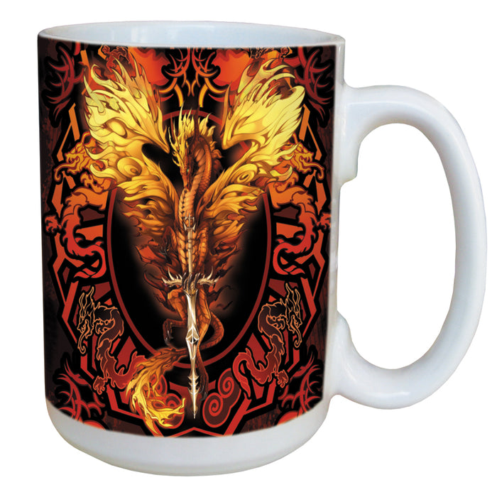Flame Blade Dragon Mug