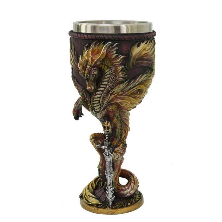 Flame Blade Goblet: Dragon Gifts & Collectibles – FairyGlen Store