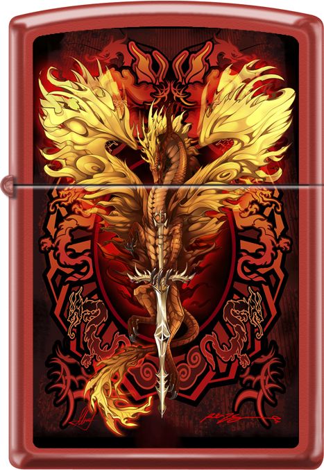 Flameblade Dragon Zippo Lighter