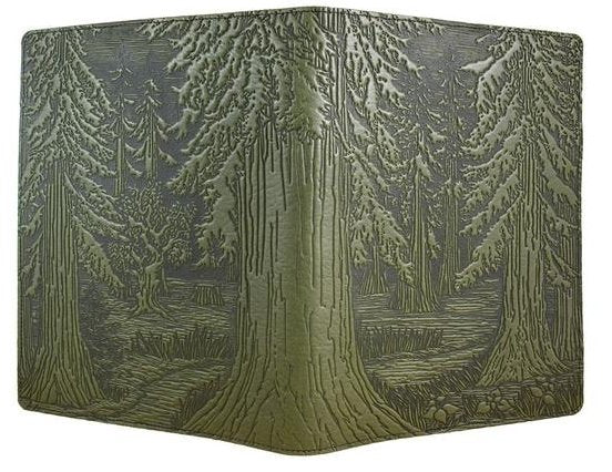 Forest Leather Composition Notebook
