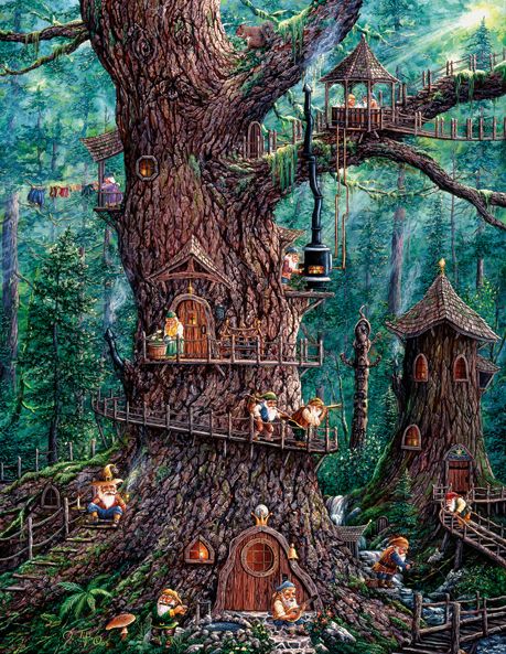 Forest Gnomes Jigsaw Puzzle (1000 Pieces)