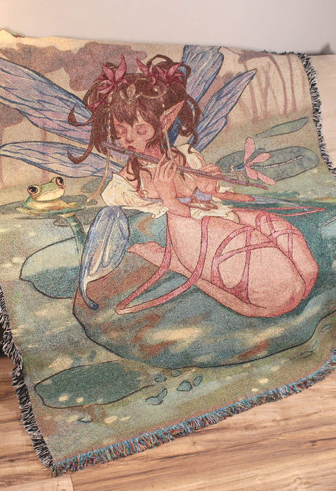 Lilypad Fairy Tapestry Blanket