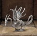 Pewter dragon with blue crystals in wings and eyes