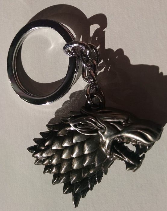 Stark Direwolf Keychain: Game of Thrones