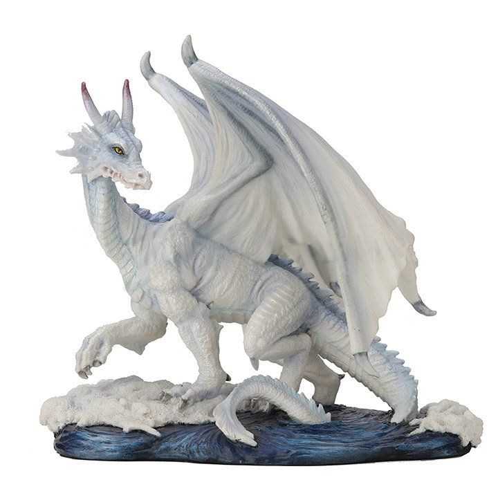 Glacial White Dragon Figurine