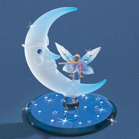 Glass Moon Fairy Figurine